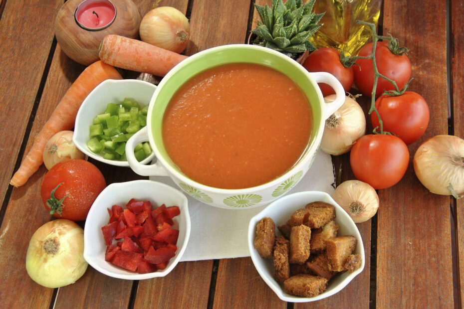 gazpacho andaluz receta sin pimiento