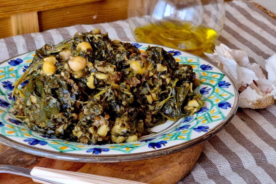 garbanzos con espinacas