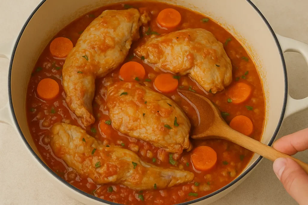 como preparar la receta de conejo en salsa estilo andaluz